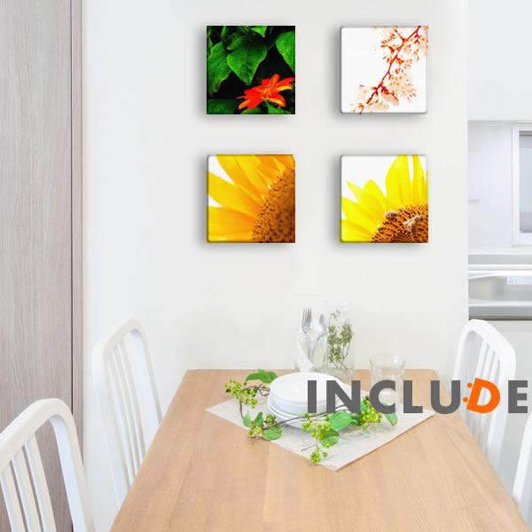 ファブリックボード 赤い花 リーフ 桜 チェリーブロッサム ひまわり 向日葵 サンフラワー ミツバチ 表現力 個性 | 