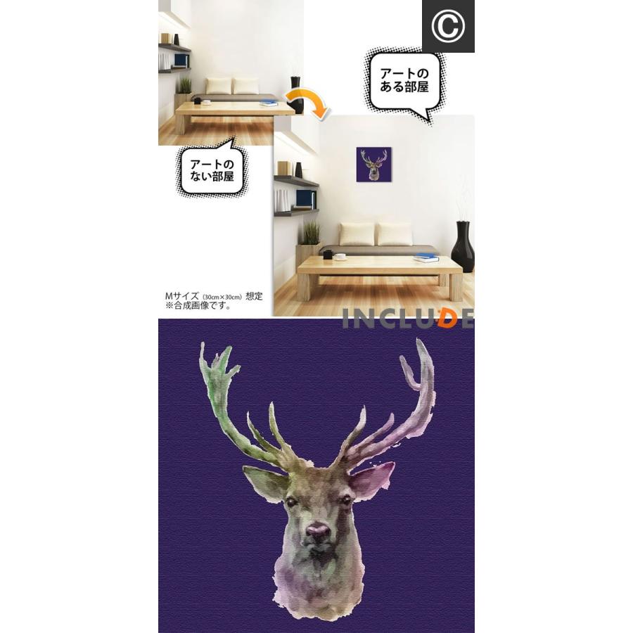 アートパネル ファブリックボード イカリ マリン 草食動物 鹿 シカ ハンティングトロフィー ディスプレイ オブジェ 部屋が明るくなる カワイイ |  | 08