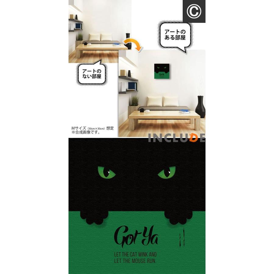 アートパネル ファブリックボード トロピカル リーフ モンステラ 南国 猫 キャット メガネの猫 蝶ネクタイ 黒猫 グリーンアイ シルエット ディスプレイ オブジェ |  | 08