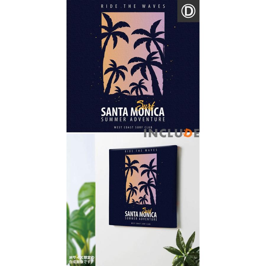 アートパネル ファブリックボード ロス ロサンゼルス カリフォルニア サンタモニカ ヤシの木 椰子 シルエット サーフ ビーチ 西海岸 南国 |  | 09