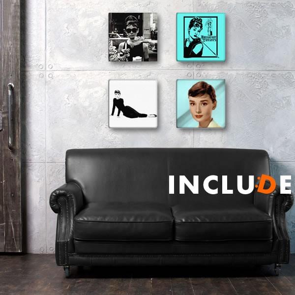 アートパネル オードリー 人物 女優 モダン シック オードリー・ヘプバーン ハリウッド ベストドレッサー ポスター モノクロ デコアップ シンプル | 