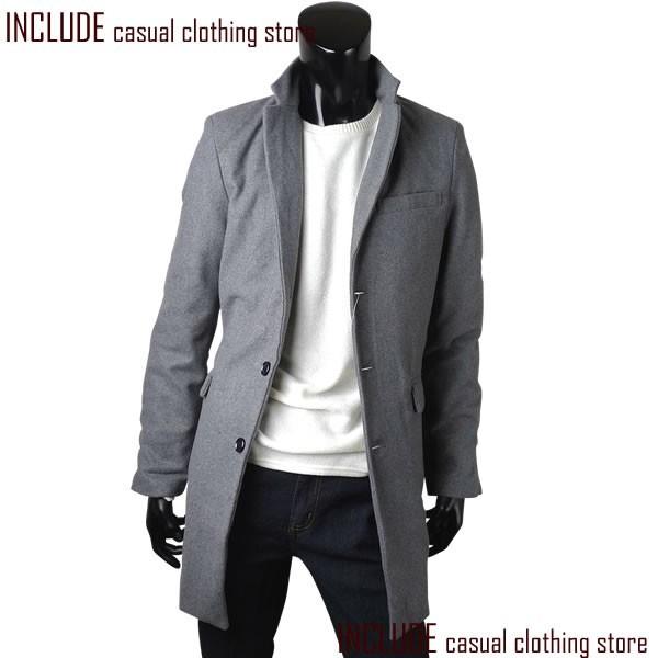 チェスターコート メンズ ウールコート ロングコート メルトンウール M L XL |  | 03