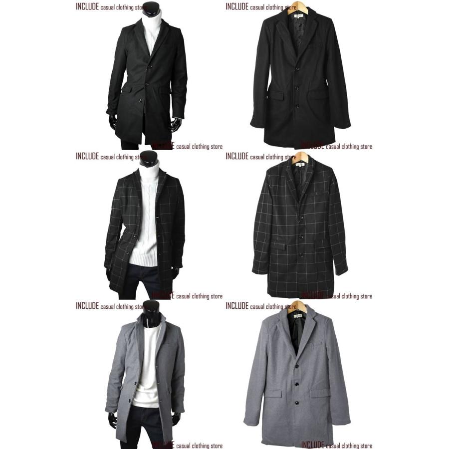 チェスターコート メンズ ウールコート ロングコート メルトンウール M L XL |  | 04