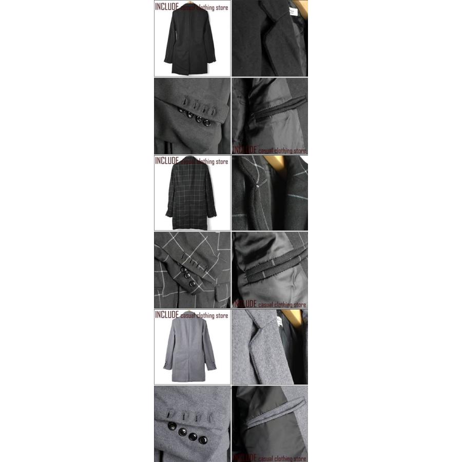 チェスターコート メンズ ウールコート ロングコート メルトンウール M L XL |  | 05