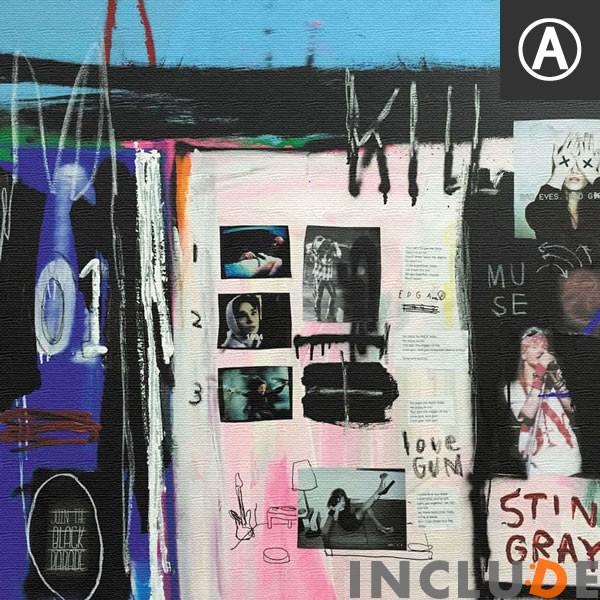 アートパネル 乾シンイチロウ グラフィティ エアロゾールアート アメリカン ライター ペインター ロックン・ロール パーソン モノクロ |  | 06