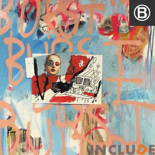 アートパネル 乾シンイチロウ グラフィティ エアロゾールアート アメリカン ライター ペインター ロックン・ロール graffiti 牛仮面 Cow ハート モノクロ |  | 07