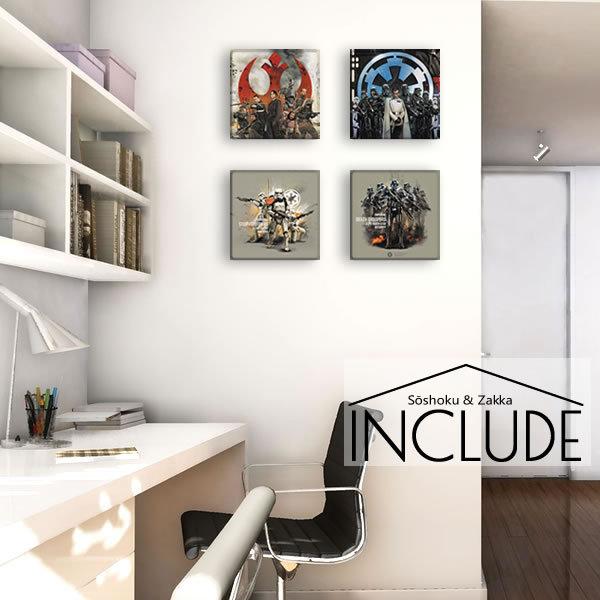 アートパネル  シルエット スターウォーズ STARWARS ローグワン ジンアーソ 女性戦士 オーソンクレニック ストームトルーパー エリート ブラスターライフル | 