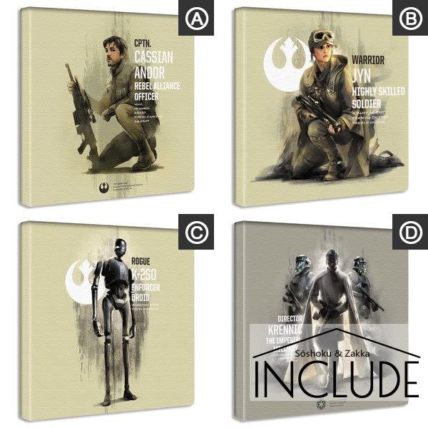 アートパネル シルエット スターウォーズ STARWARS ローグワン キャシアンアンドー ジンアーソ 反乱同盟軍 ウォリアー 戦士 K-2SO ドロイド |  | 05