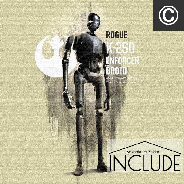 アートパネル シルエット スターウォーズ STARWARS ローグワン キャシアンアンドー ジンアーソ 反乱同盟軍 ウォリアー 戦士 K-2SO ドロイド |  | 08