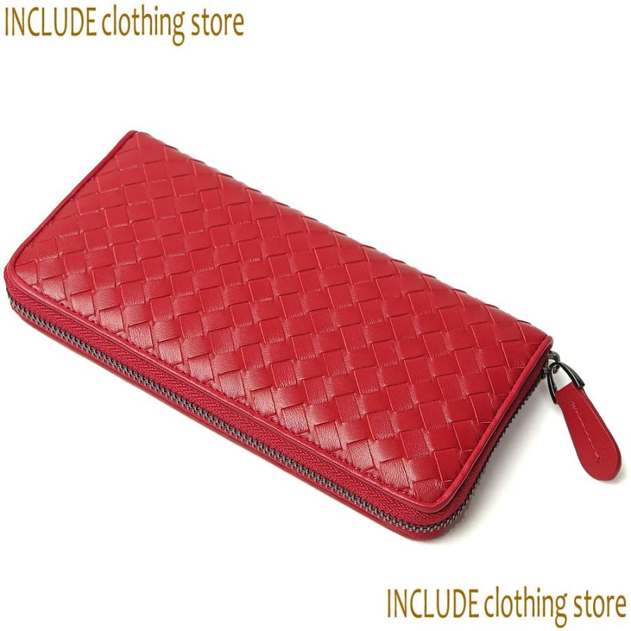 LUSSO ルッソ 本革 ラムレザー イントレチャート ラウンドファスナー ロングウォレット 長財布 財布 |  | 02