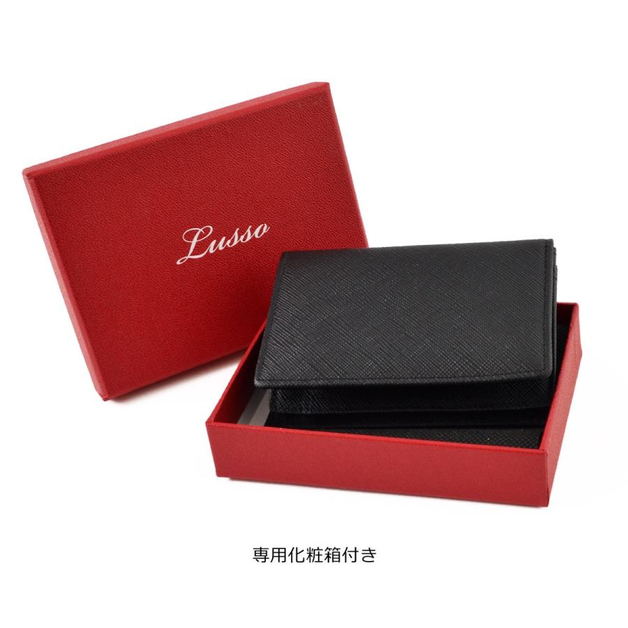 LUSSO ルッソ 本革 カードケース 名刺入れ オシャレ 大容量 40枚以上収納 |  | 03