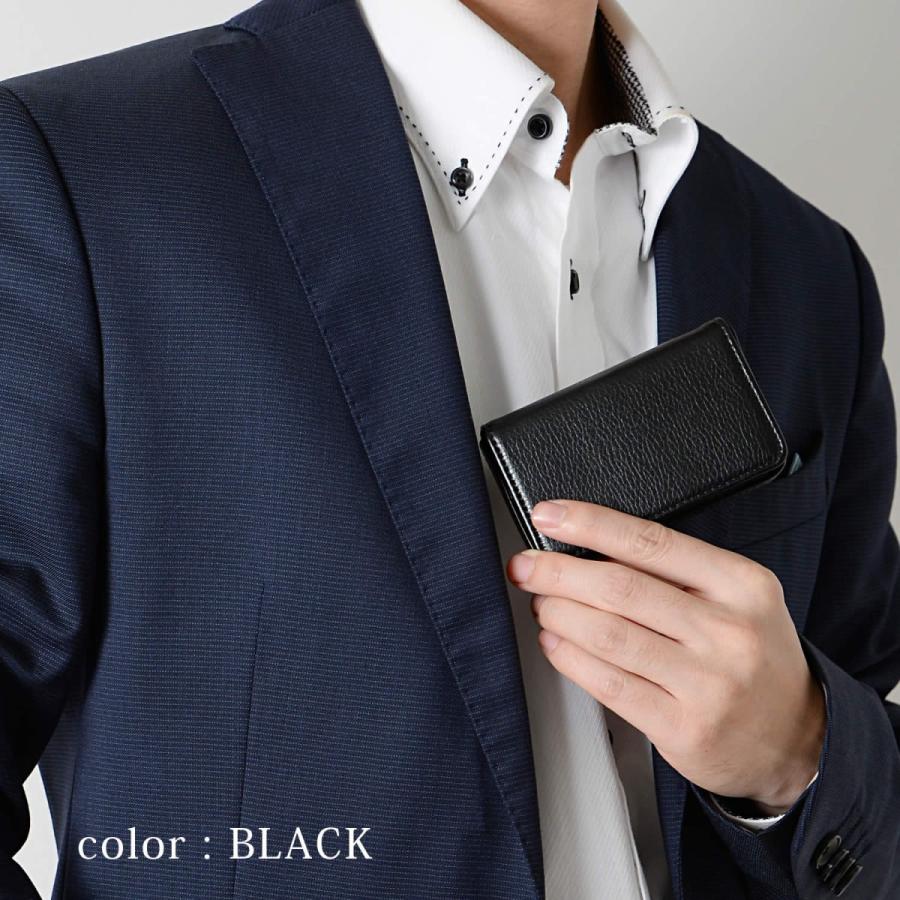 PUレザー カードケース 名刺入れ 40枚 大容量 ビジネス 営業マン ビジネスマン 四角 |  | 08