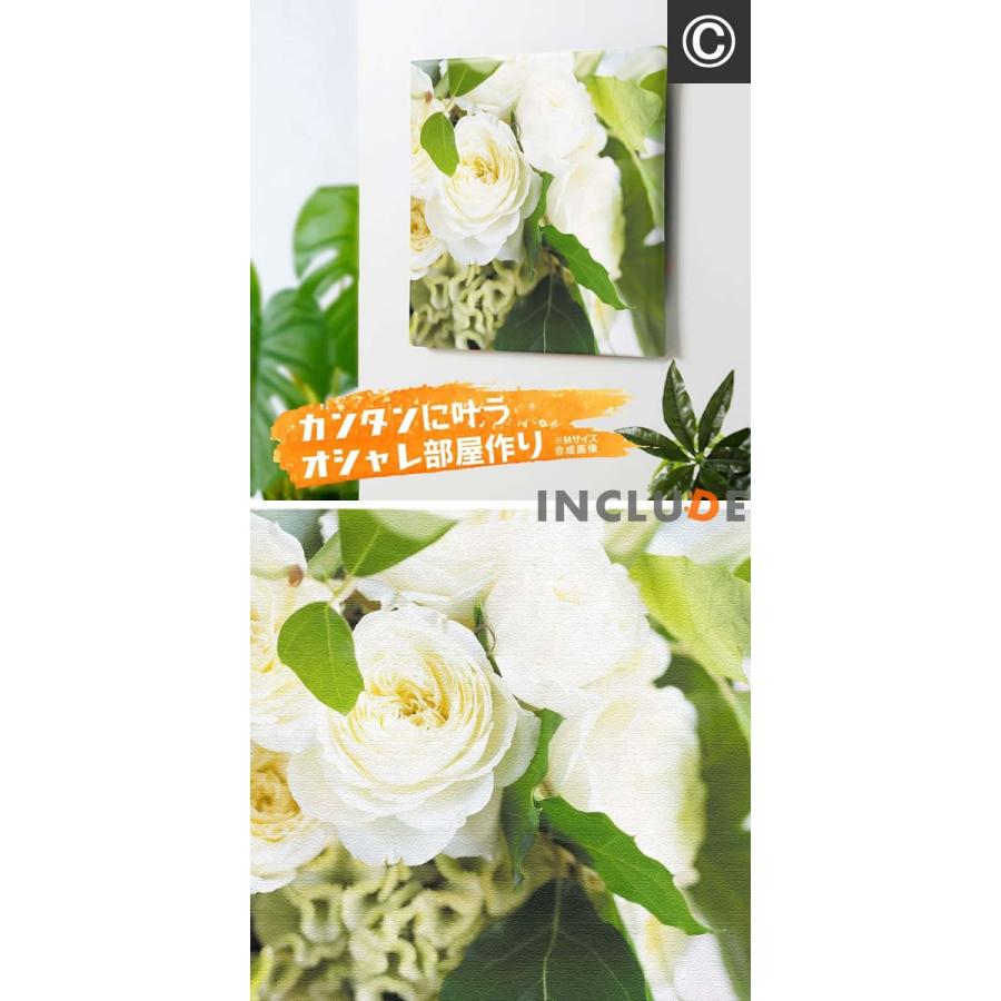 アートパネル 白い花 ホワイト系 薔薇 ローズ スパティフィラム ブライダルベール ガーベラ ポピー ヒメウツギ スパラキシス フラワーリース 竹内陽子 Yt 300whitecinc Includeysp 通販 Yahoo ショッピング