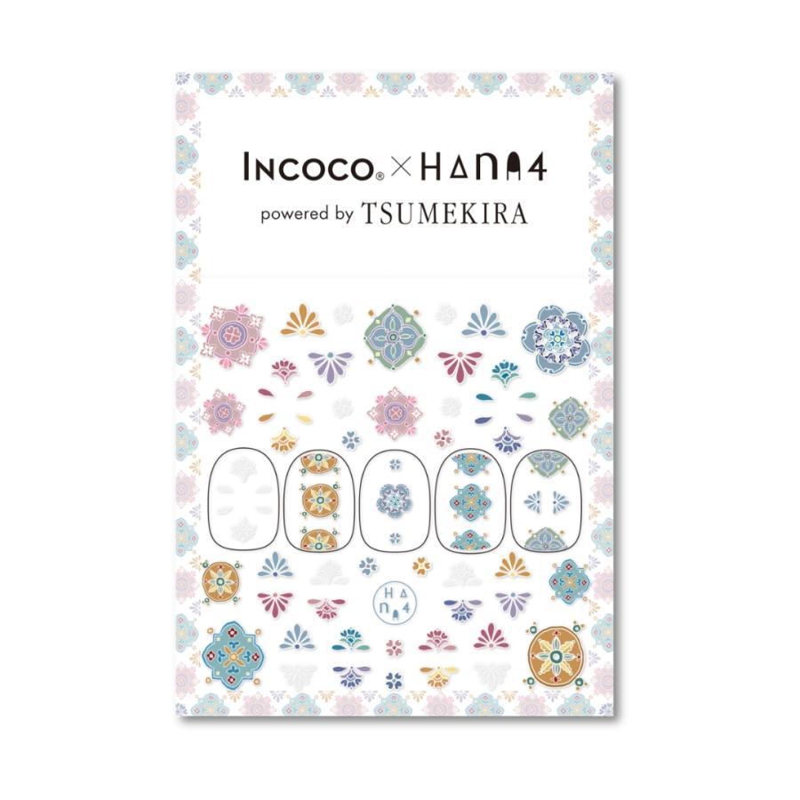 ネイルシール 貼るだけ インココ  ポイント シール 貼る ネイル ペディキュア セルフ 簡単 貼るだけ 足 | INCOCO | 01