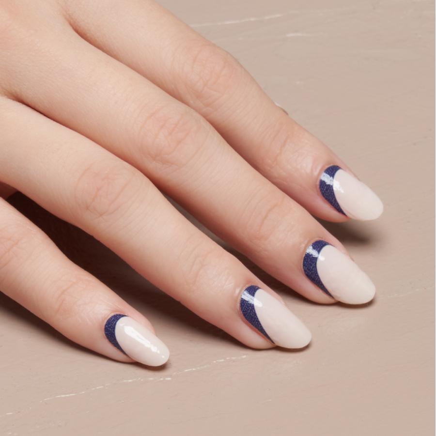 ネイルシール 貼るだけ 簡単 インココ マニキュア ベージュ 逆フレンチ ペディキュア フット ネイル セルフ ネイル | INCOCO | 11