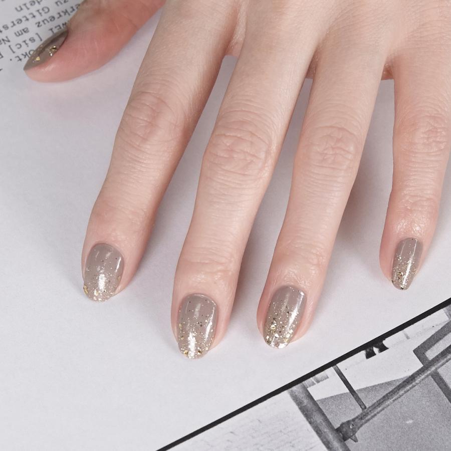 ネイルシール 貼るだけ 簡単 ネイル インココ 単色 オフィス シンプル マニキュア ベージュ ゴールド INCOCO 貼るだけ ネイル ペディキュア セルフ 足 | INCOCO | 06