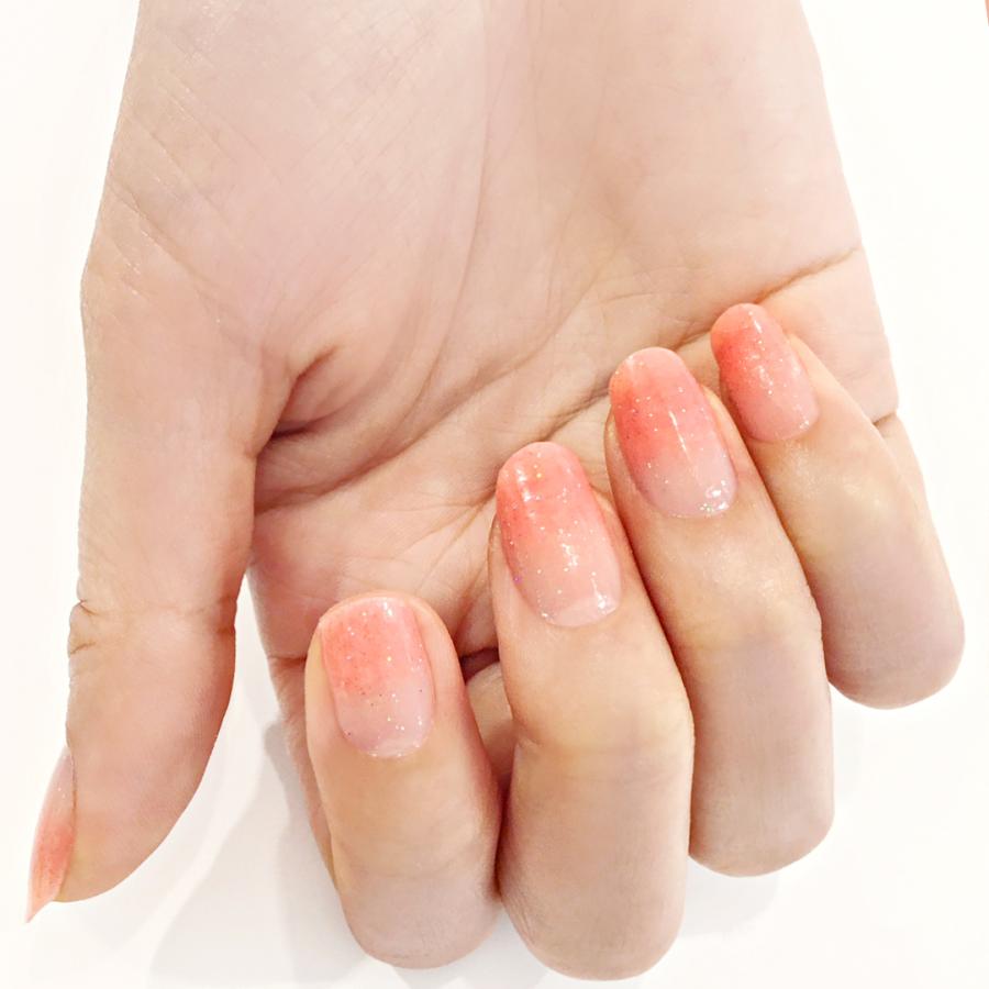 ネイルシール ジェルネイル風 硬化なし インココ 貼るだけ 簡単 オフィス マニキュア ピンク 貼る ネイル ペディキュア セルフ INCOCO 足 キラキラ | INCOCO | 08