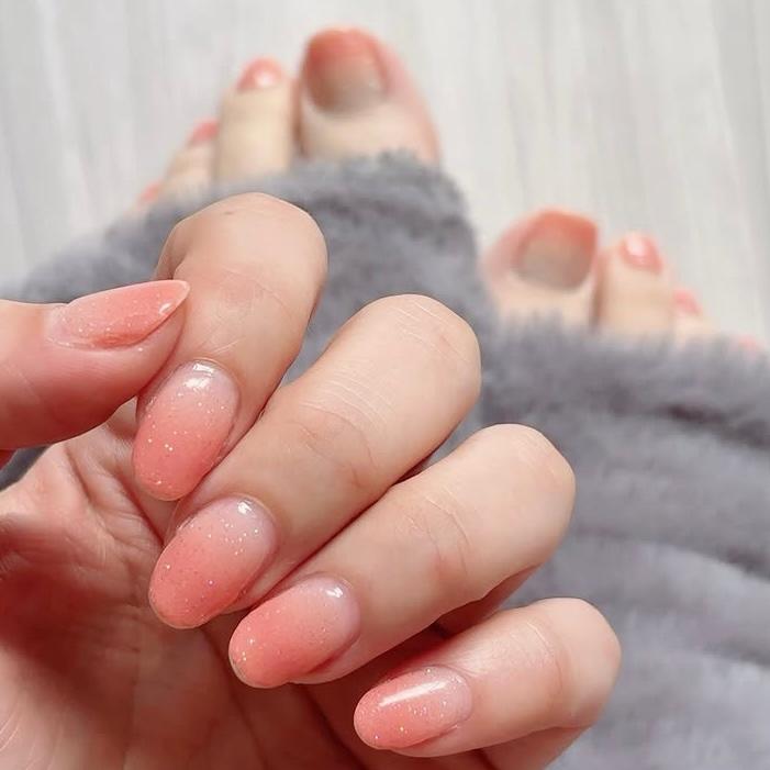 ネイルシール ジェルネイル風 硬化なし インココ 貼るだけ 簡単 オフィス マニキュア ピンク 貼る ネイル ペディキュア セルフ INCOCO 足 キラキラ 爆買 | INCOCO | 06