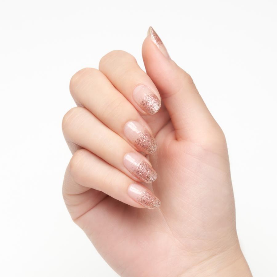 ネイルシール 貼るだけ 簡単 インココ ピンク ラメ グラデ クリアベース シンプル マニキュア ペディキュア フット ネイル ジェル ネイル シール 爆買 | INCOCO | 06