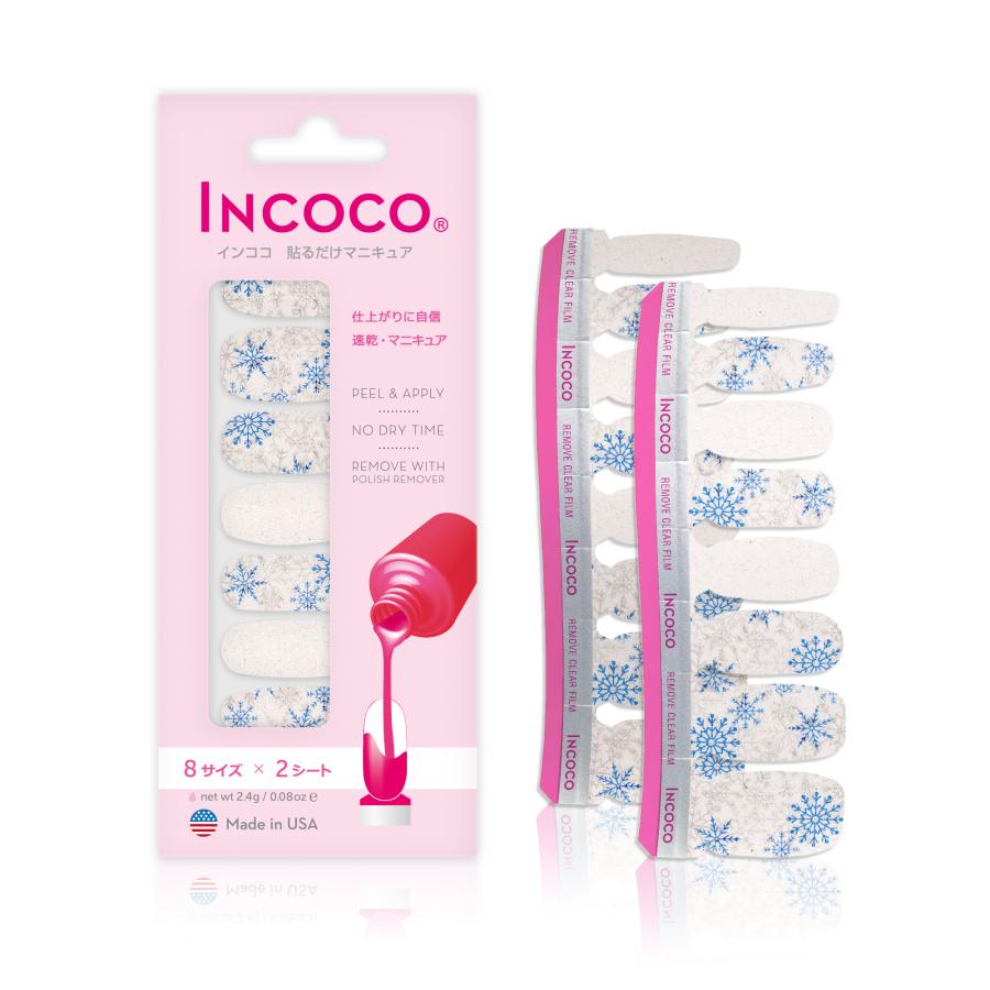 INCOCO（インココ） ネイルシール 貼るだけ 簡単 マニキュア 白 赤 緑