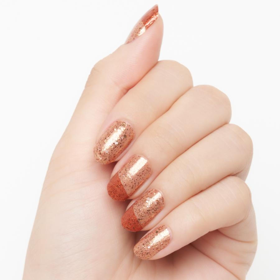 ネイルシール 貼るだけ 簡単 INCOCO ラメ マニキュア ゴールド フット 貼る ネイル ペディキュア セルフ 簡単 貼るだけ 足 キラキラ | INCOCO | 07