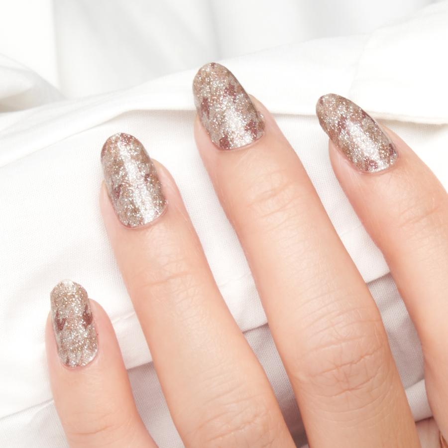 ネイルシール ラメ 簡単 貼る ネイル 硬化なし インココ マニキュア ブラウン ペディ 貼るだけ 千鳥格子 iネイル セルフ INCOCO キラキラ | INCOCO | 09