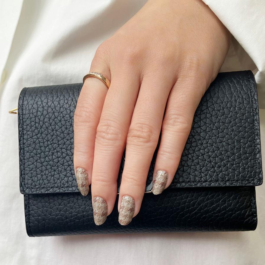 ネイルシール ラメ 簡単 貼る ネイル 硬化なし インココ マニキュア ブラウン ペディ 貼るだけ 千鳥格子 iネイル セルフ INCOCO キラキラ | INCOCO | 06