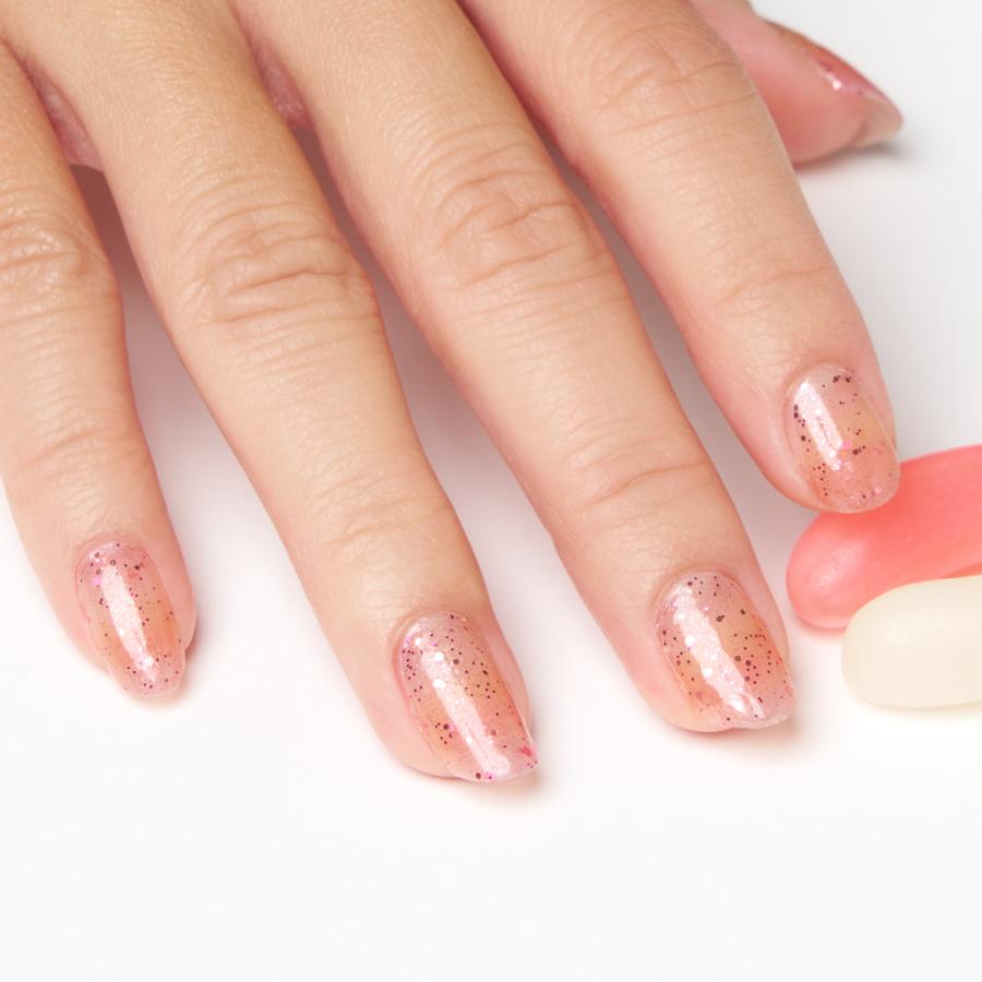 ネイルシール 貼るだけ 簡単 硬化なし インココ マニキュア グラデーション ピンク オレンジ ペディ 貼るだけ ネイル セルフ INCOCO キラキラ | INCOCO | 10