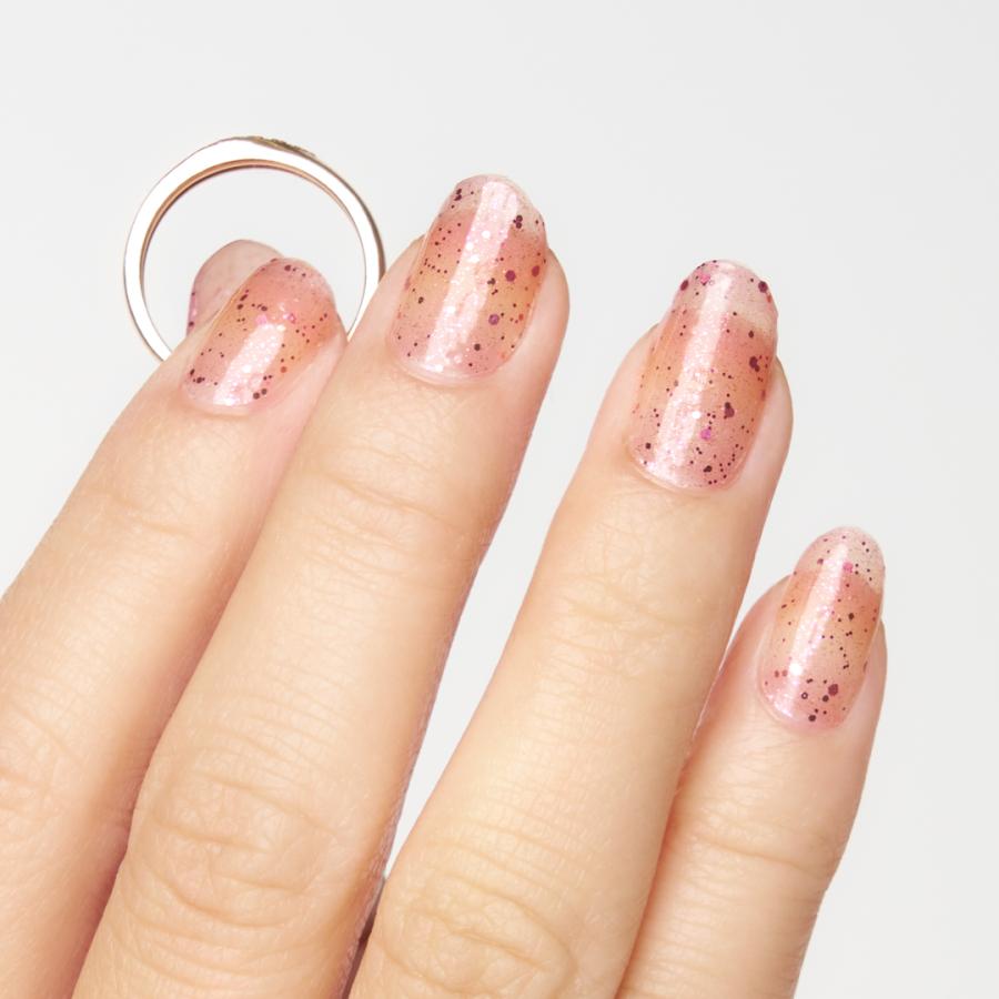 ネイルシール 貼るだけ 簡単 硬化なし インココ マニキュア グラデーション ピンク オレンジ ペディ 貼るだけ ネイル セルフ INCOCO キラキラ | INCOCO | 09