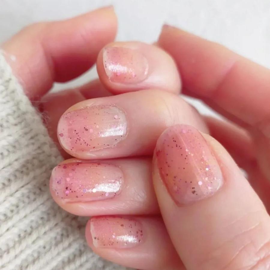 ネイルシール 貼るだけ 簡単 硬化なし インココ マニキュア グラデーション ピンク オレンジ ペディ 貼るだけ ネイル セルフ INCOCO キラキラ | INCOCO | 05