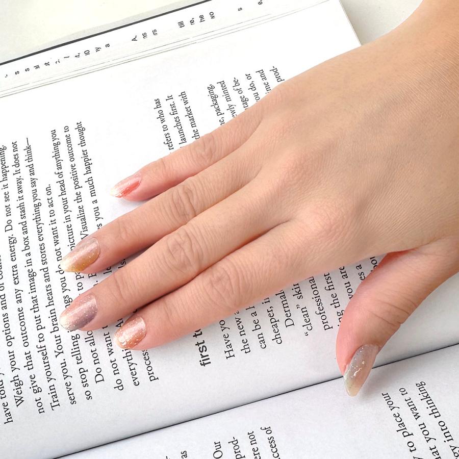 ネイルシール 貼るだけ 簡単 硬化なし シアー インココ マニキュア 柄 ペディ 貼るだけ ネイル セルフ INCOCO キラキラ | INCOCO | 13