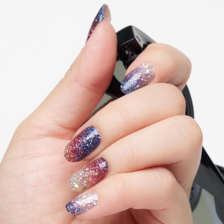 INCOCO（インココ） ネイルシール フット ラメ フットネイル ネイビー