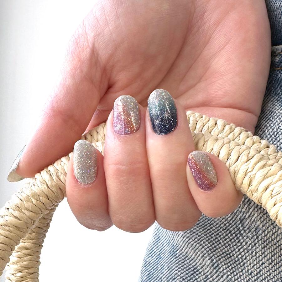 ネイルシール フット ラメ インココ フットネイル シルバー ブルー ピンク 貼る ネイル ペディキュア ペディ INCOCO セルフ 簡単 貼るだけ 足 キラキラ | INCOCO | 09