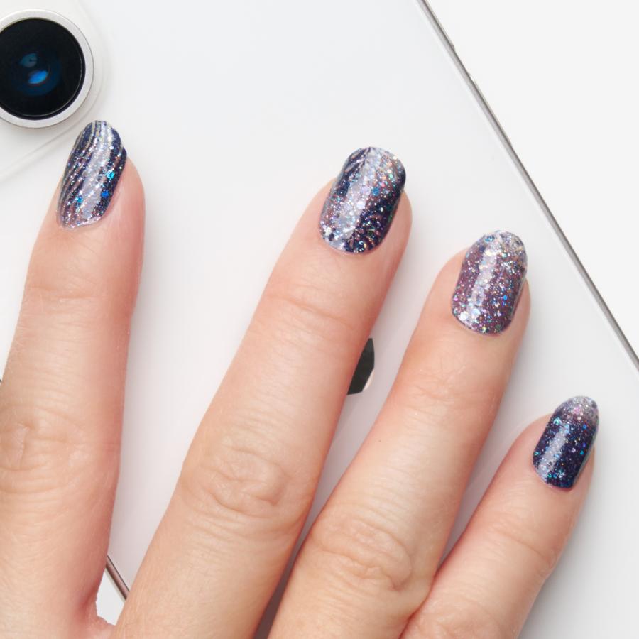 ネイルシール フット ラメ インココ フットネイル ネイビー シルバー 貼る ネイル ペディキュア ペディ INCOCO セルフ 簡単 貼るだけ 足 キラキラ | INCOCO | 11