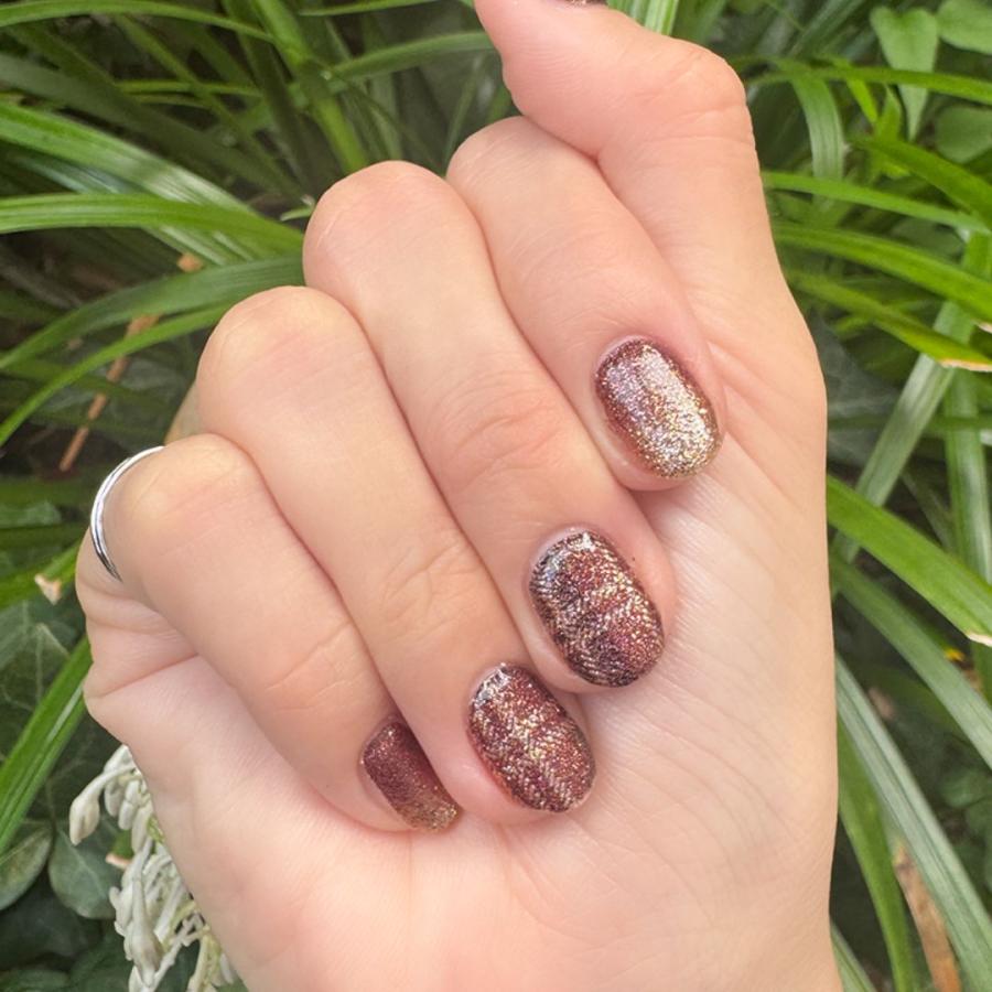 ネイルシール 貼るだけ 簡単 硬化不要 ネイル チェック インココ マニキュア ラメ ブラウン デザイン フット ネイル おしゃれ かわいい ペディ INCOCO 爆買 | INCOCO | 09