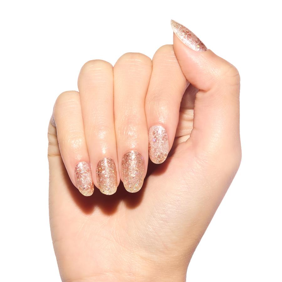 ネイルシール 貼るだけ インココ INCOCO ジェルネイル風 シール ホワイト ゴールド 雪の結晶 クリスマス 貼る ネイル ペディキュア セルフ 簡単 足 キラキラ | INCOCO | 09