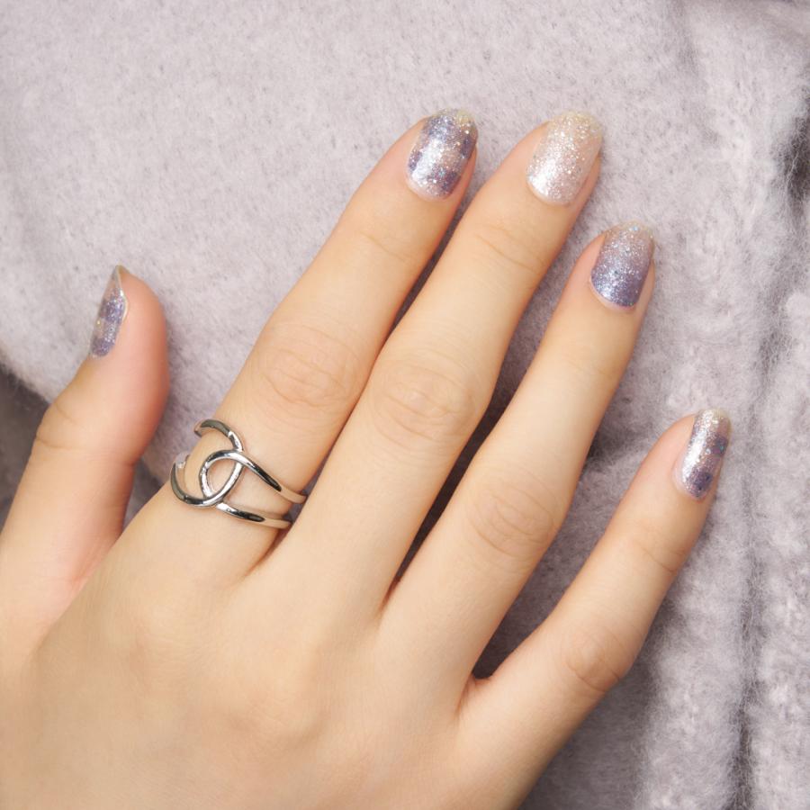 ネイルシール 貼るだけ 簡単 インココ INCOCO ジェルネイル風 シール ブルー チェック 貼る ネイル ペディキュア セルフ 簡単 貼るだけ 足 キラキラ | INCOCO | 06