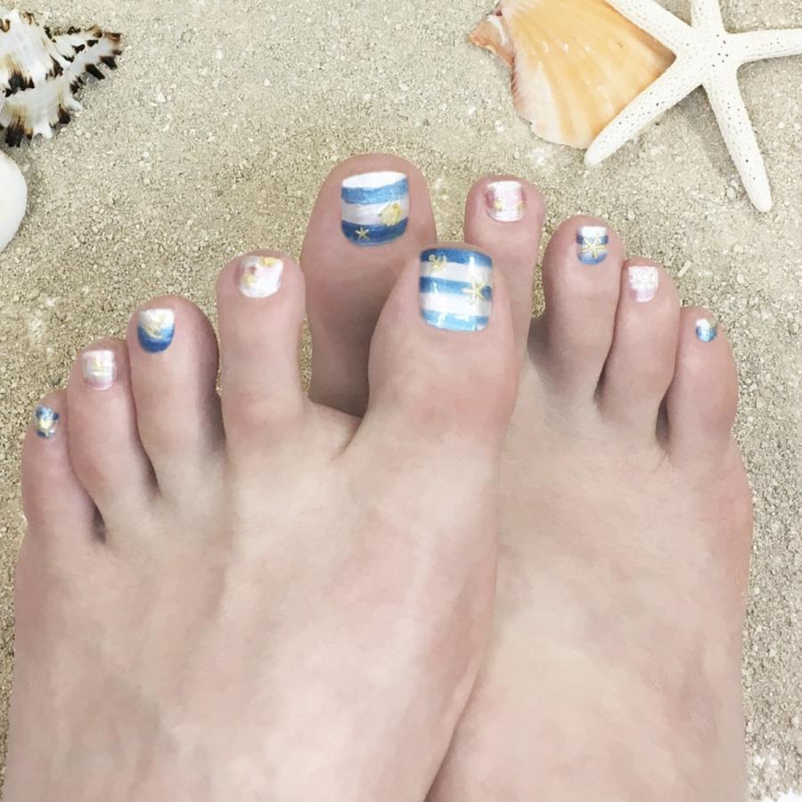 ネイルシール インココ ビーチ デイ 簡単 貼るだけ シール ペディキュア マニキュア ネイル