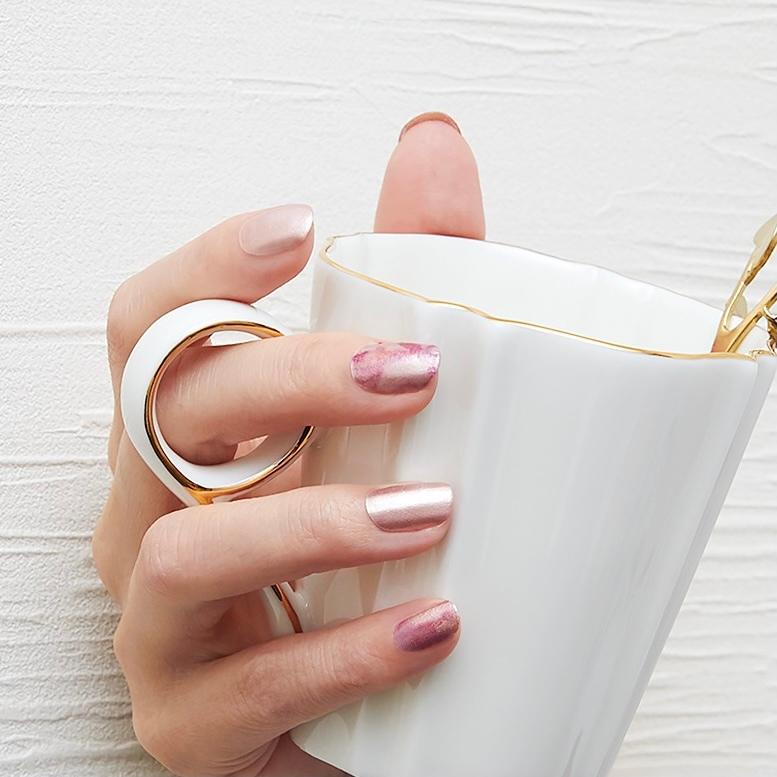 ネイルシール 貼るだけ 簡単 インココ ジェルネイル風 ネイル ピンク デザイン マニキュア 貼るだけ デザイン ハンド フット ネイル ペディ セルフ 爆買 | INCOCO | 05