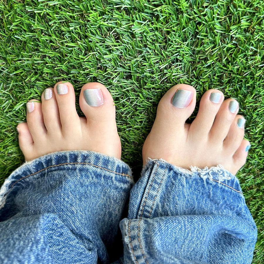 ネイルシール フット 貼るだけ インココ ピンク グリーン パステル マニキュア 貼る ネイル ペディキュア INCOCO セルフ 簡単 貼るだけ 足 キラキラ | INCOCO | 08