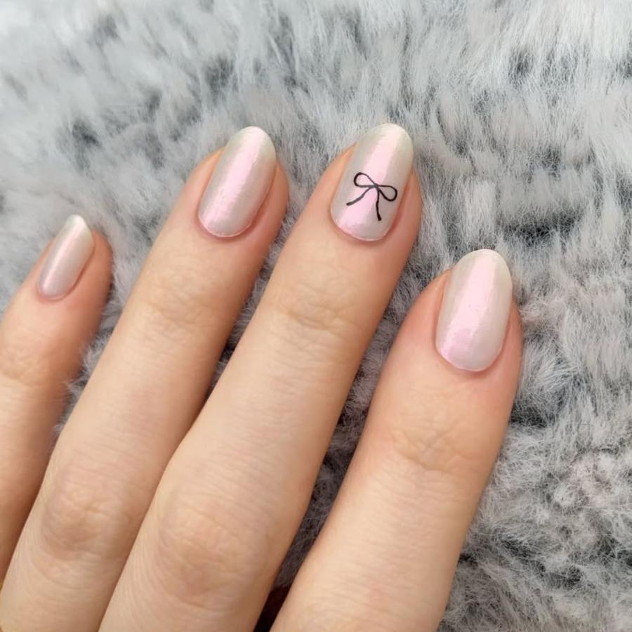 ネイルシール 貼るだけ 簡単 インココ INCOCO ジェルネイル風 シール リボン ホワイト 貼る ネイル ペディキュア セルフ 簡単 貼るだけ 足 キラキラ | INCOCO | 05