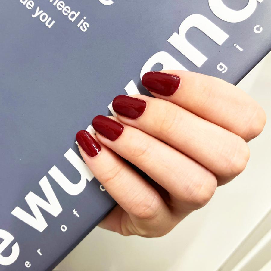 ネイルシール 貼るだけ 簡単 インココ マニキュア レッド 赤 シンプル 単色 貼る ネイル セルフ ペディキュア フット ジェル ネイル シール | INCOCO | 14