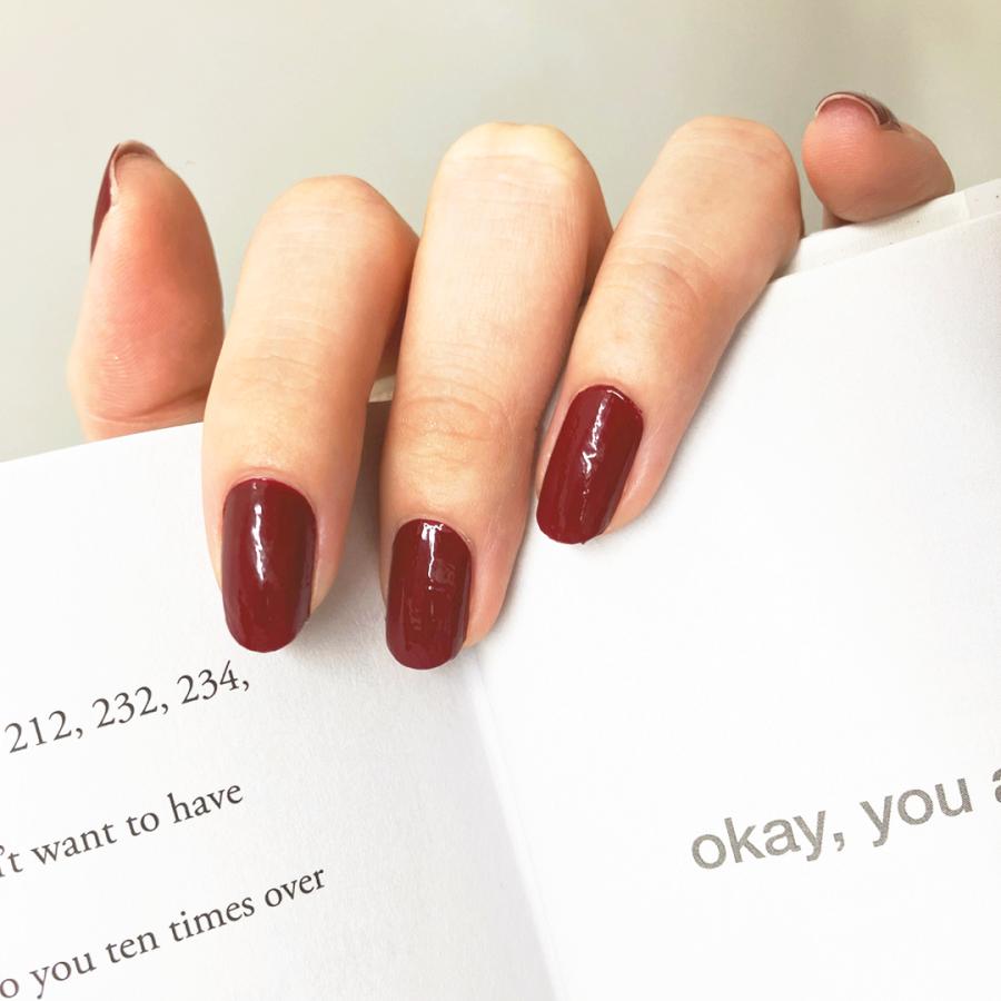 ネイルシール 貼るだけ 簡単 インココ マニキュア レッド 赤 シンプル 単色 貼る ネイル セルフ ペディキュア フット ジェル ネイル シール | INCOCO | 15