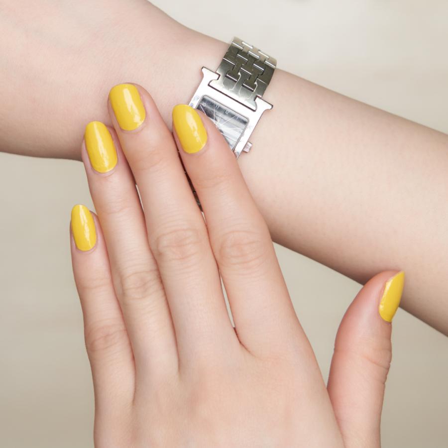 ネイルシール 貼るだけ 簡単 インココ  単色 マニキュア イエロー 貼る ネイル 硬化なし ペディキュア セルフ 簡単 貼るだけ 足 | INCOCO | 12