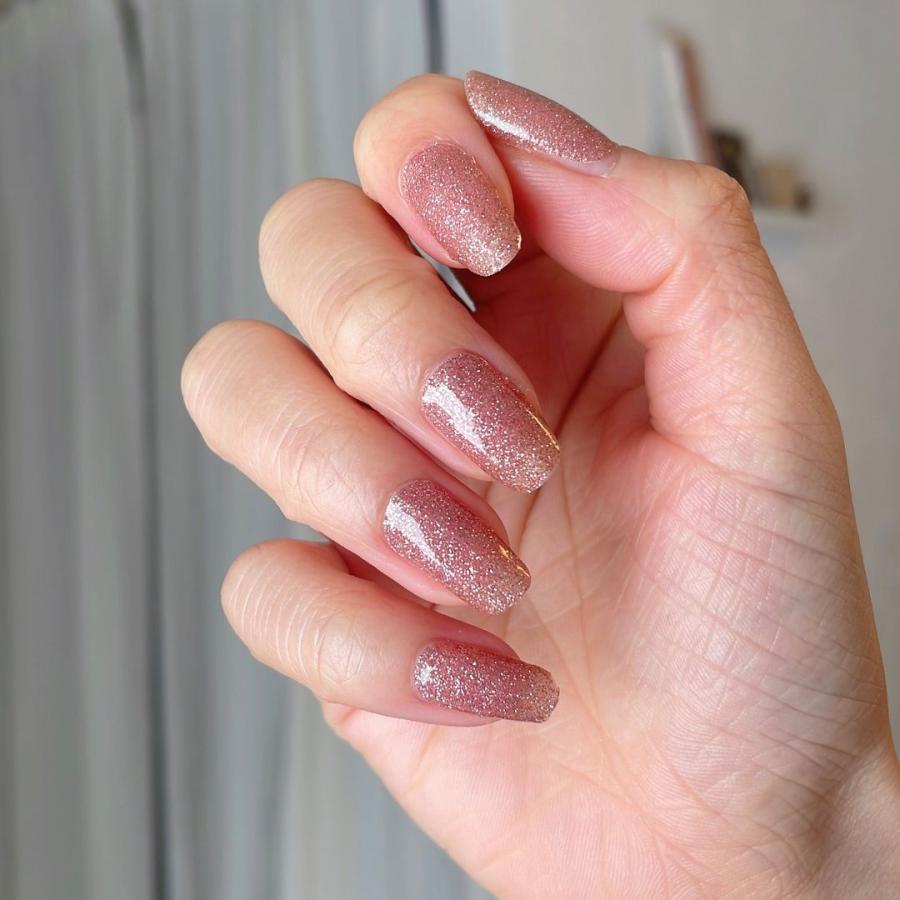 ネイルシール ジェルネイル風 硬化なし インココ マニキュア ピンク 貼るだけ ネイル ペディキュア INCOCO セルフ 簡単 足 キラキラ ポイント消化 | INCOCO | 07