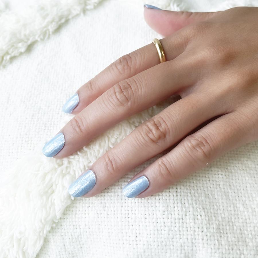 ネイルシール 貼るだけ 簡単 マニキュア インココ ブルー 水色 貼る ネイル シンプル ペディキュア セルフ 簡単 貼るだけ 足 キラキラ | INCOCO | 13