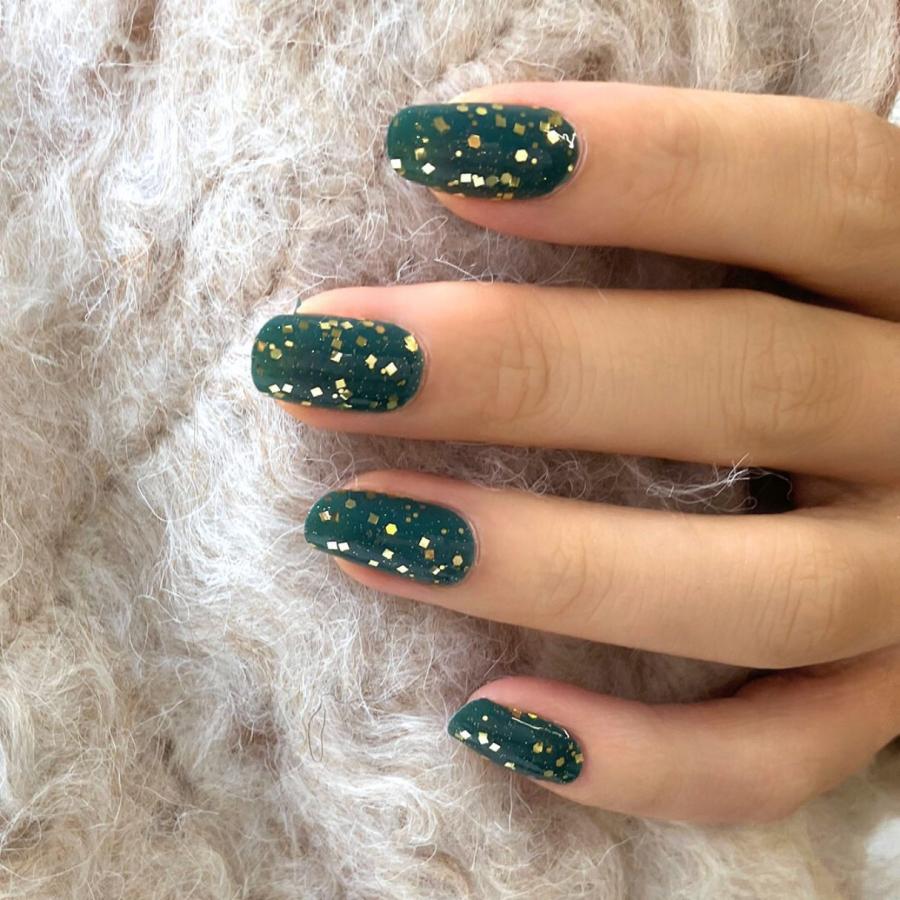 ネイルシール 簡単 貼るだけ ラメ インココ マニキュア グリーン ペディ 貼るだけ 硬化なし ネイル セルフ INCOCO キラキラ | INCOCO | 06