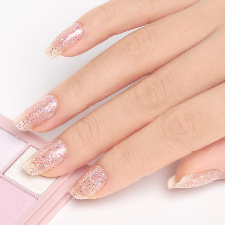 ネイルシール ジェルネイル風 フット 硬化なし インココ ピンク シルバー マニキュア 貼る ネイル ペディキュア INCOCO セルフ 簡単 貼るだけ 足 キラキラ | INCOCO | 11