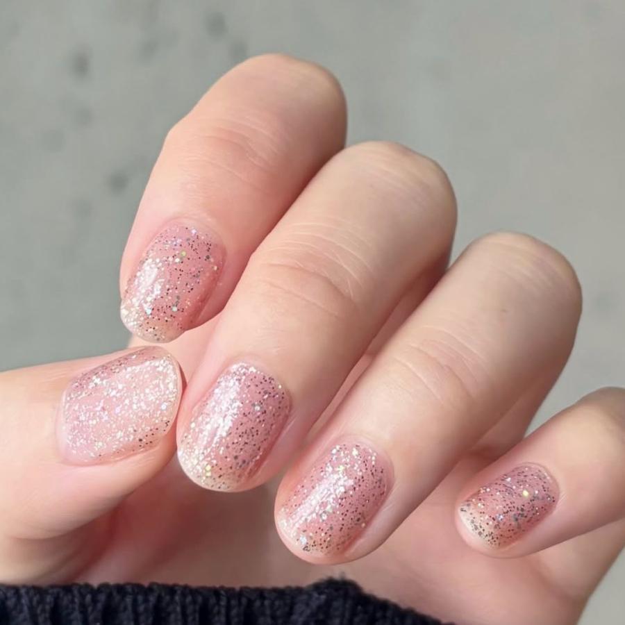 ネイルシール ジェルネイル風 フット 硬化なし インココ ピンク シルバー マニキュア 貼る ネイル ペディキュア INCOCO セルフ 簡単 貼るだけ 足 キラキラ | INCOCO | 13