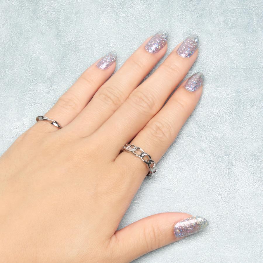 ネイルシール 貼るだけ 簡単 インココ INCOCO ジェルネイル風 シール ラメ ブルー 貼る ネイル ペディキュア セルフ 簡単 貼るだけ 足 キラキラ | INCOCO | 05